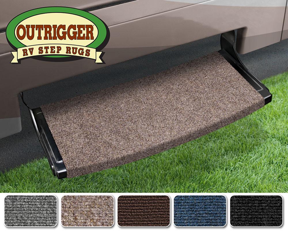 Outrigger Radius Xt RV Step Rug (22u201d Wide) Walnut Brown