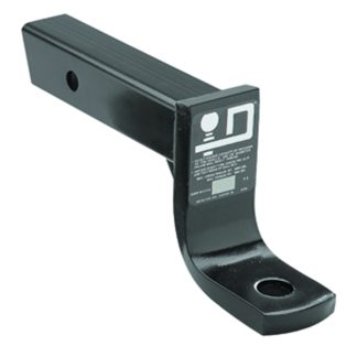 Ball Mount, 5,000 Lbs. Gtw, 1 Ball Hole, 10 Length, 6-3/4 Rise, 8 Drop, Black