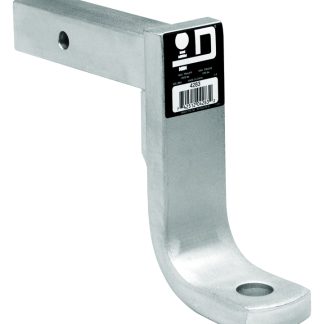 Ball Mount, 12,000 Lbs. Gtw, 1-1/4 Ball Hole, 9-1/2 Length, 7 Rise, 8 Drop, Zinc