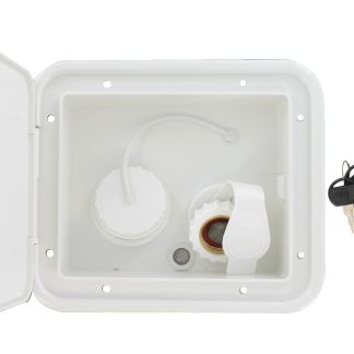 Gravity/brass City Water Inlet Hatch, White, Carded