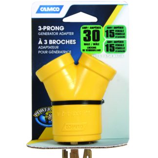 Powergrip - Genadpt 30AM 3-Prong/2x15af 125v/3750w, Csa