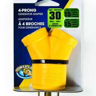 Powergrip-Genadpt 30AM 4-Prong/2x15af 125v/3750w Csa