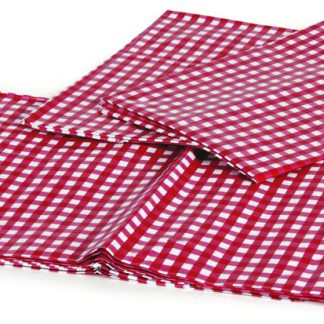 Picnic Tablecloth W/ Bench Covers, Red/white