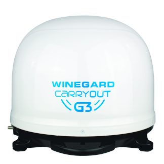 Carryout G3 Automatic Satellite Antenna, White