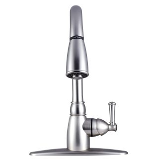 Non-Metallic Pull-Down RV Kitchen Faucet - Brushed Satin Nickel