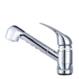 Non-Metallic Pull-Out RV Kitchen Faucet - Chrome Polished