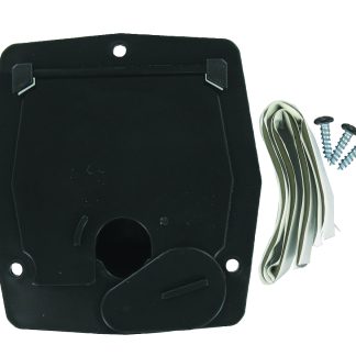 Cable Hatch, Sm Square, Black, Carded