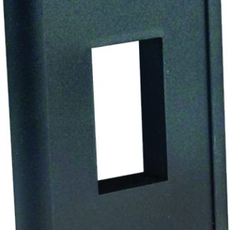 IP66 Single Switch Plate - Black, Pkg