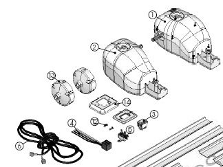 Manual Pull Style To Power Awning Conversion Kit, White
