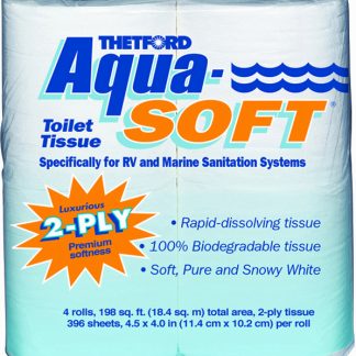 Aqua-Soft 2 Ply Toilet Tissue - Pack of 4