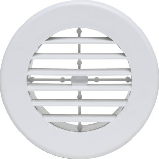 A/C Register, Non-Dampered, White, Carded