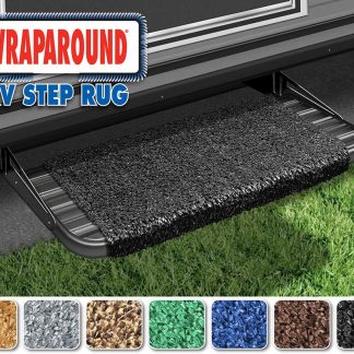 Wraparound RV Step Rug (18 Wide) - Black