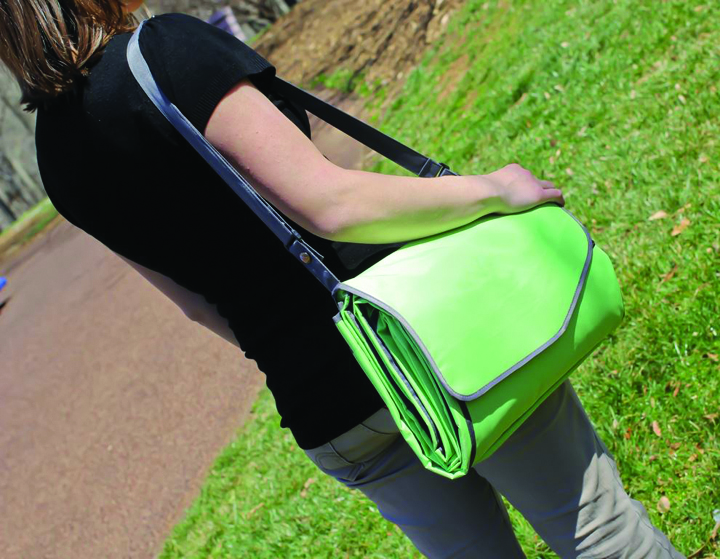 Picnic Blanket W/ Carry Strap, Chartreuse, 57 X 57