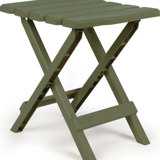 Table, Adirondack Style, Quick-Folding, Plastic, Sm, Sage