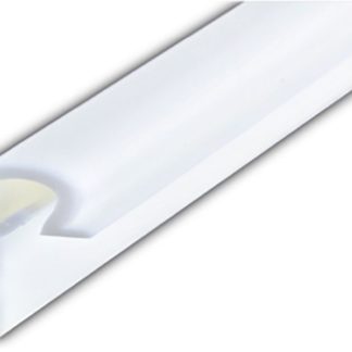 Poly Clip Strips White For Sewn In Tent Camper Canvas (2 Pack)  1-3/16 X 3/8 X 8'