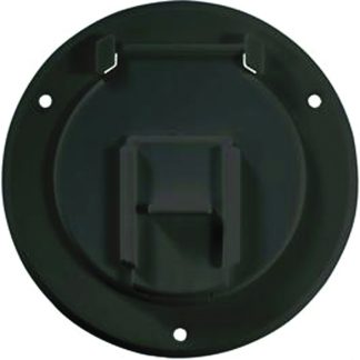 Basic Hatch Round Black Finish -- 4.3 X 2.3 (replaceable Lid)