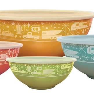 Set Of 4 Nesting Bowls With Lids