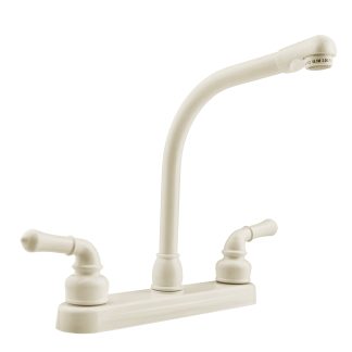 Classical Hi-Rise RV Kitchen Faucet - Bisque Parchment