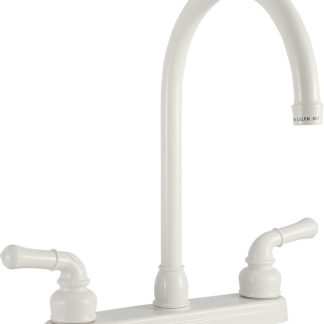 J-Spout RV Kitchen Faucet - White