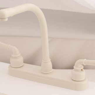 8 Non-Metallic Kitchen W/ Hi-Rise Spt & Teapot Handles Biscuit