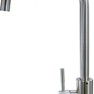 Stainless Steel Square Gooseneck Faucet; Single Hole (retail Box)