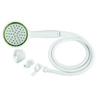 Pressure Assist RV Shower Wand & Hose Kit - White