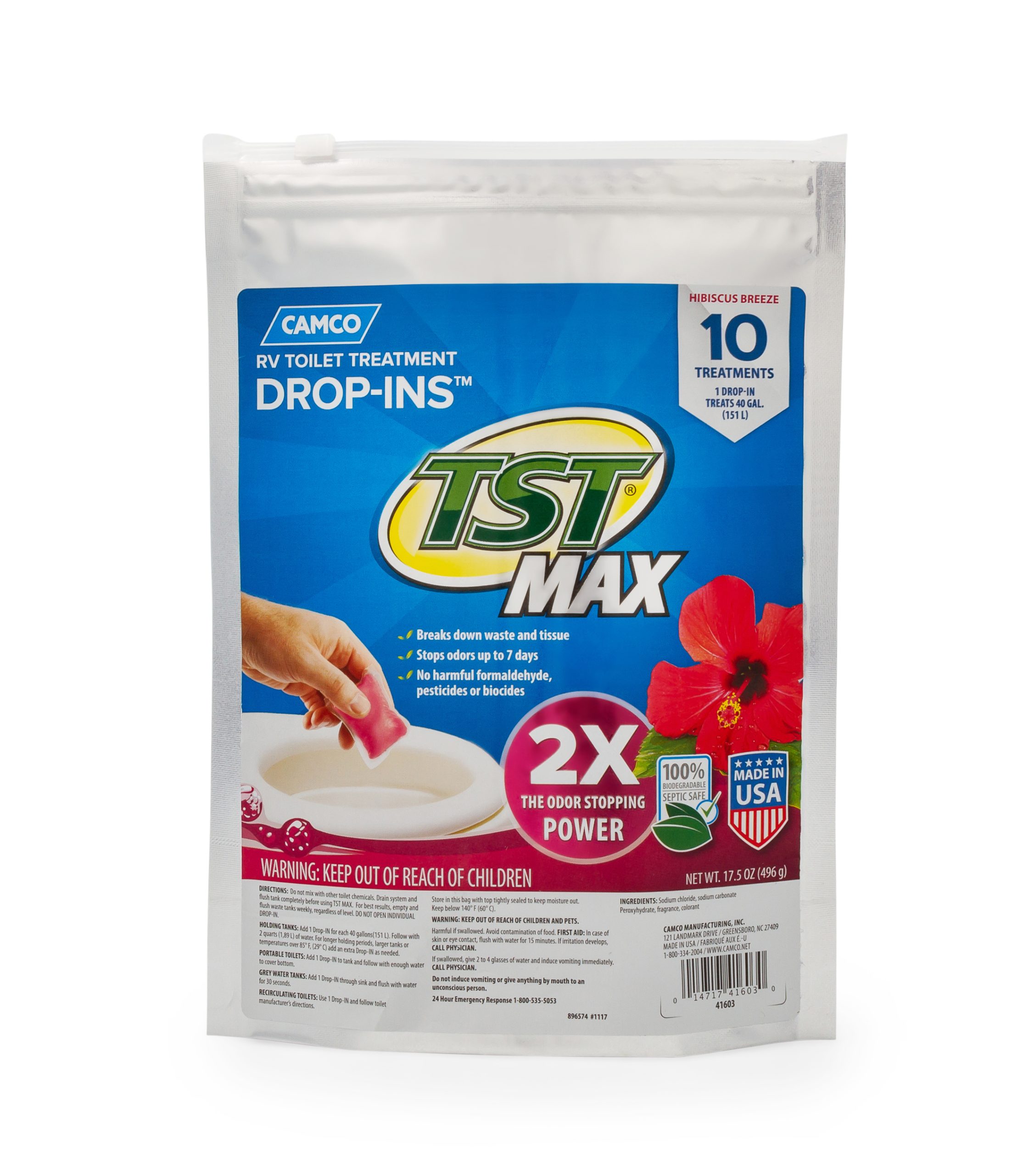 TST Max Hibiscus Breeze Drop-Ins, 10/bag