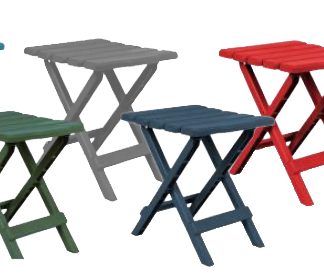 Table, Adirondack Style, Quick-Folding, Plastic, Sm, Aqua