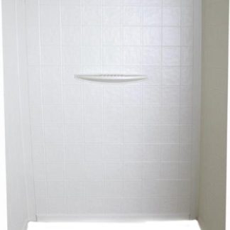 24 X 36 X 62 Bath Tub Wall Surround; 1-Piece Design; Picture Frame Finish - White