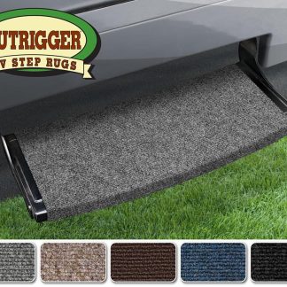Outrigger Radius Xt RV Step Rug (22u201d Wide) Castle Gray