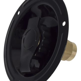 Water Inlet, Recessed Metal Flange, FPT, Black, Bulk
