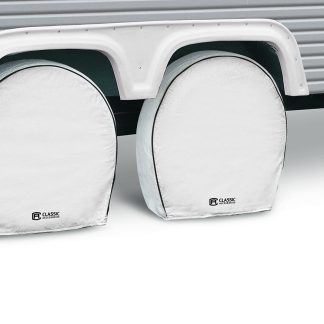RV Wheel Covers Sno White 29 - 31.75 4 Pack