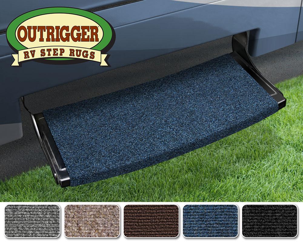 Outrigger Radius Xt RV Step Rug (22u201d Wide) Atlantic Blue