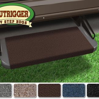 Outrigger RV Step Rug (18 Wide) - Chocolate Brown