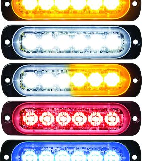 Light,strobe,4-3/8in,6-Led,amber
