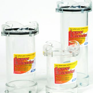 RV Sewer Extender, 7 Clear Adapter
