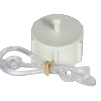 Female Cap 3/4 W/ Lanyard, White