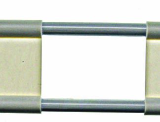 RV Cupboard Double Bar Set - 10 To 17 White