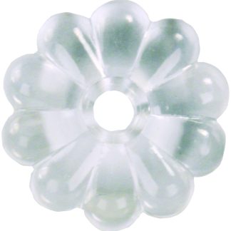 Clear Plastic Rosettes, 14/Pkg.