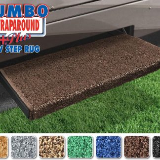 Jumbo Wraparound+plus RV Step Rug (23 Wide) - Espresso