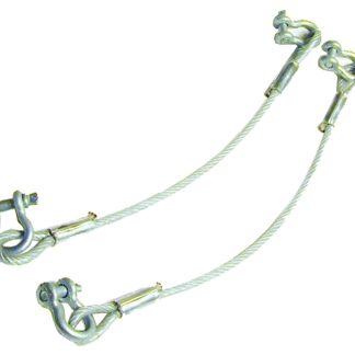 Safety Cables, Set Of 2 (gooseneck Adapter)