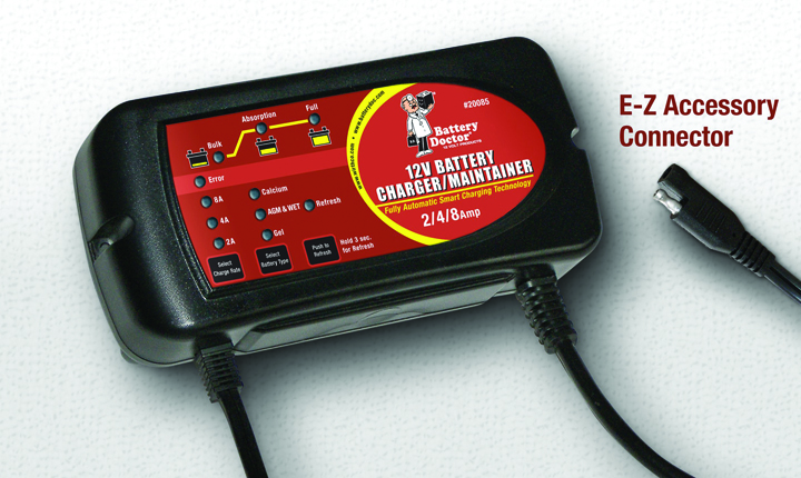 Battery Charger-2/4/8 Amp 12v