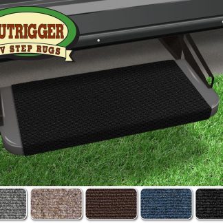 Outrigger RV Step Rug (18 Wide) - Black Onyx