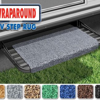 Wraparound RV Step Rug (18 Wide) - Stone Gray