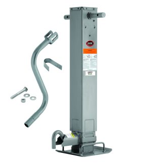 Pro Seriesu2122 Weld-On Jack Square Tube, 12,000 Lbs., Sidewind, 12-1/2 Travel, Adjustable Dropleg W/additional Travel Of 13-1/2,