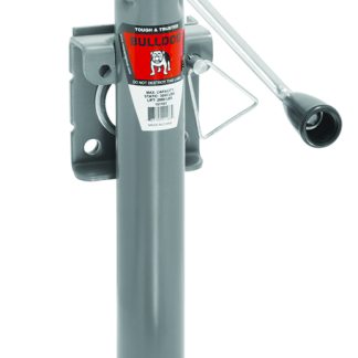 Weld-On Jack, Sidewind, 10 Travel, Weld-On u201clu201d Bend Swivel Bracket, 2,000 Lbs. Lift Capacity (includes Base)