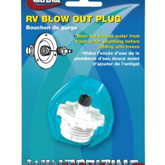 Blow Out Plug, White, Carded