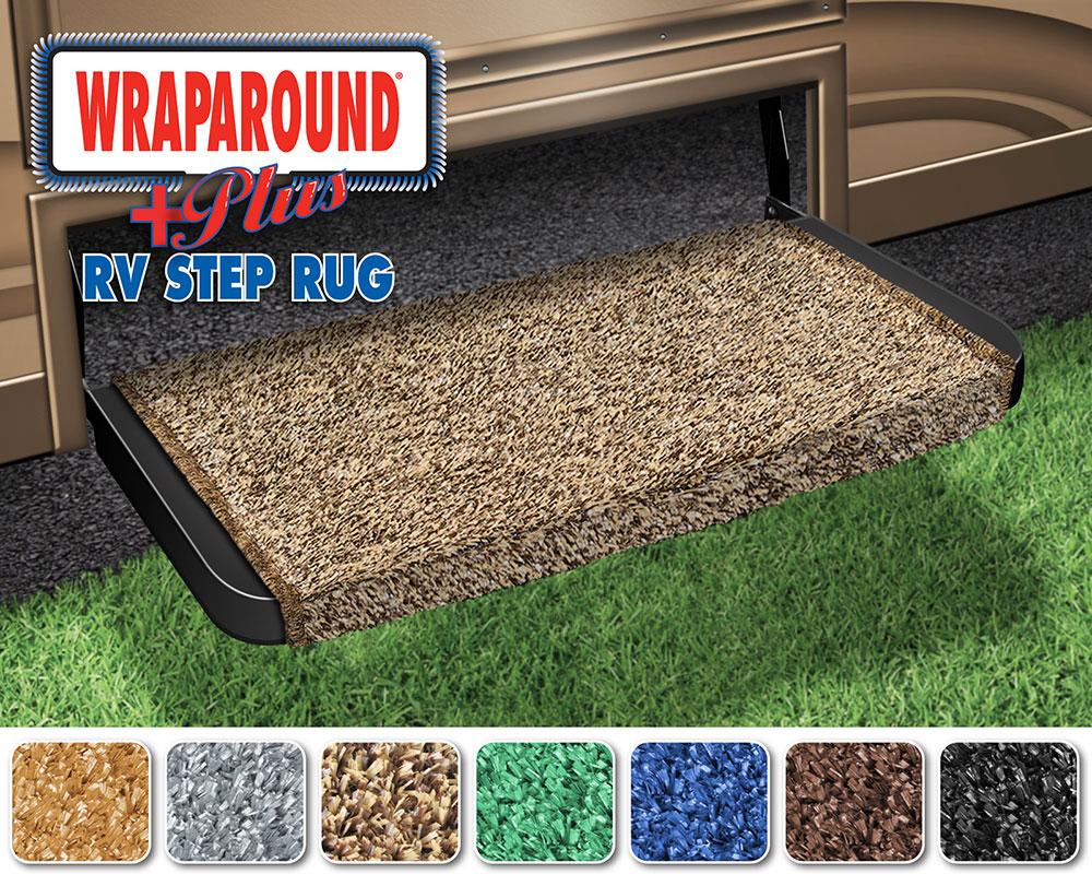 Wraparound+plus RV Step Rug (20 Wide) - Brown