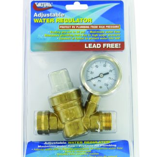 Water Regulator, Adjustable, Brass Carded