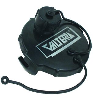 Waste Valve Cap, 3, 3/4 Ght With Cap, Black, Bulk
